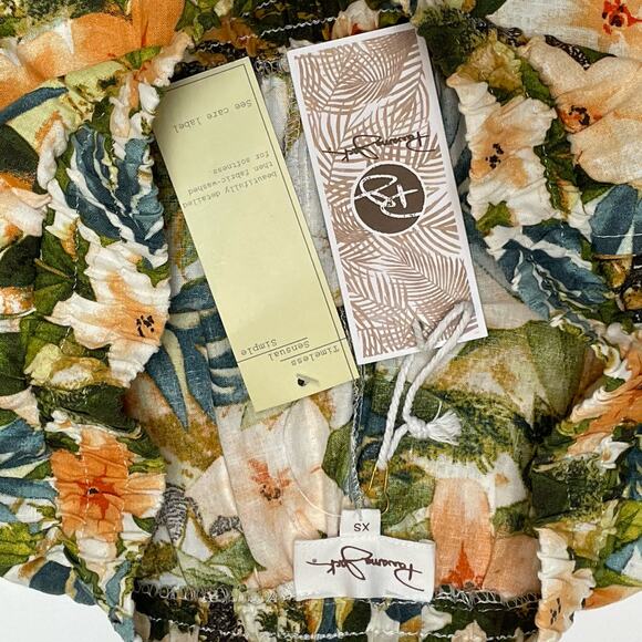 Panama Jack Wide-Leg Trousers, NWT, Size XS, Linen Blend, Tropical Resort Cruise - Picture 3 of 10